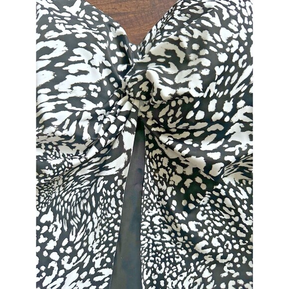 Swim Solutions Women's Plus Size Printed Flyaway Fauxkini One Piece Swimsuit 20W - Picture 6 of 11